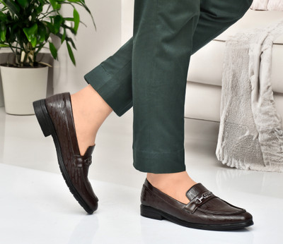 Bolinzer Loafers For Men Loafers For Men(Brown , 10)