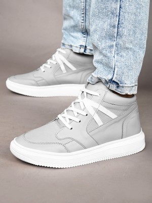 Woakers Grey Casual Sneakers For Men Sneakers For Men(Grey)