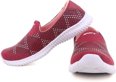Sparx SL 123 Slip On Sneakers For Women(Maroon , 6)