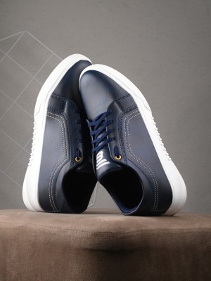Bucik Bucik Men Comfortable Lightweight Lace Up Sneakers Sneakers For Men(Blue)