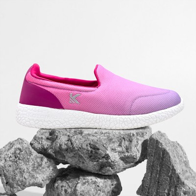 KazarMax Merging Ombre Slip On Sneakers For Women(Pink, Purple)
