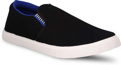gargcreation Simple Canvas Shoes For Men(Blue, Black , 6)