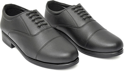BTOM Lightweight Faux Leather Police and Oxford Police Shoes for Men Boots For Men Oxford For Men(Black , 10)