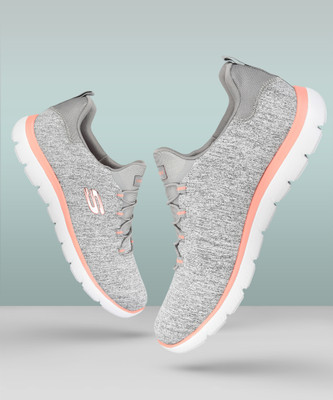 Skechers SUMMITS - QUICK GETAWAY Running Shoes For Women(Grey , 3)