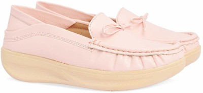 KRAFTER Women Comfortable Loafer Loafers For Women(Pink , 8)