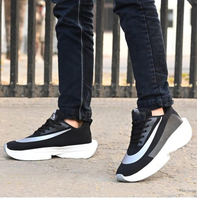 BLOMAX Stylish, Lightweight & Trending Running Shoes For Men Sneakers For Men(Grey , 10)