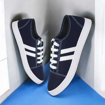 house of common Sneakers For Men(Navy, White , 8)