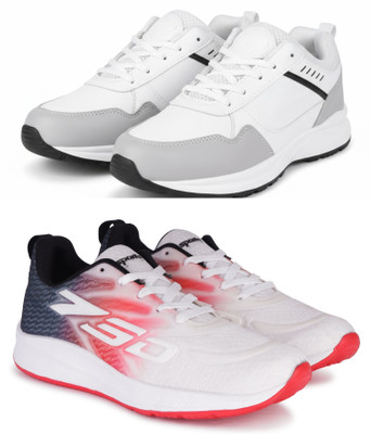 New Oranie Stylish Casual Shoes for Men Casuals For Men(White, Pink, White , 8)