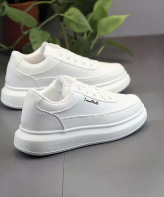 edisson 001-Original Luxury Branded Fashionable Men's Casual Sneakers For Men (White) Sneakers For Men(White , 6)