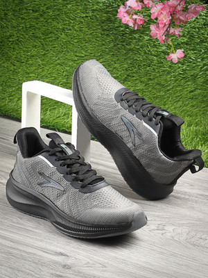 action Breathable Lightweight Cusioned Running Shoes For Men(Black , 6)