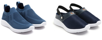 Face Stylish Sports Shoes for Men – Ideal for Running, Gym & Training Sneakers For Men(Navy, Blue , 9)