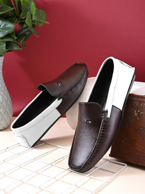 Prodock Stylish PartyWear Casual Shoes Loafers For Men Loafers For Men(Brown , 8)