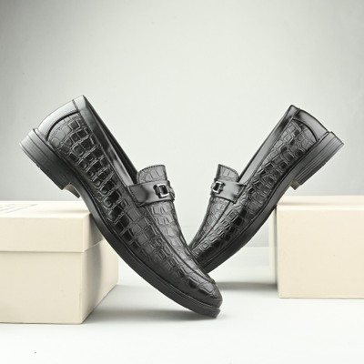 KNIGHT WALKERS Slip On For Men(Black , 8)