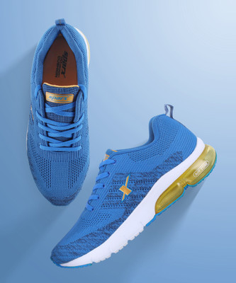 Sparx SM 717 Running Shoes For Men(Blue, Gold , 10)