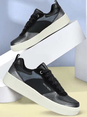 Skechers SPORT COURT 92-SHEER SHINE Sneakers For Women(Grey , 4)