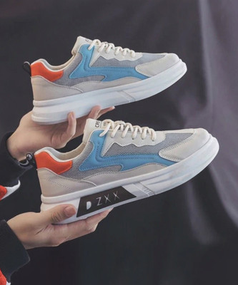 Robbie jones Casual Sneakers Colour Blocked Shoes For Boys And Men Sneakers For Men(Blue, White , 7)