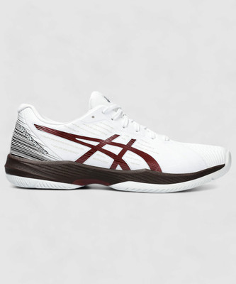 Asics SOLUTION SWIFT FF Tennis Shoes For Men(White , 7)