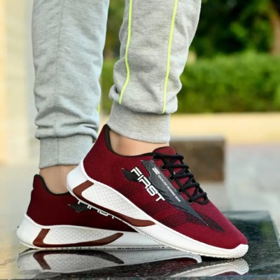 LNT FASHION Walking Shoes For Men(Maroon , 10)