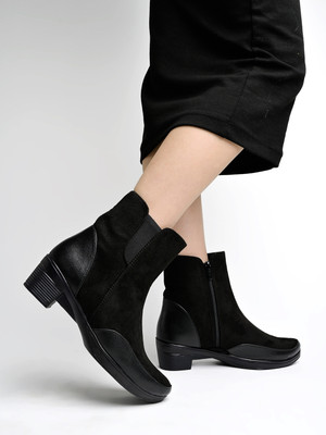SHOETOPIA Stylish Comfortable Boots For Women & Girls Boots For Women(Black , 5)