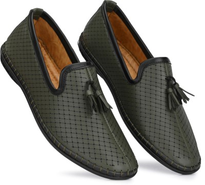 Prolific Loafers For Men(Olive , 9)