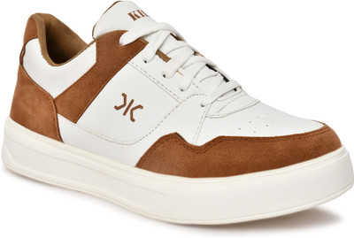 KILLER Sneakers for Men | Stylish Casual Lace-Up Black Shoes | Daily Wear Sneakers For Men(Tan , 7)