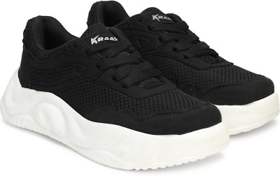 Kraasa PowerX Sneakers For Men(Black , 6)