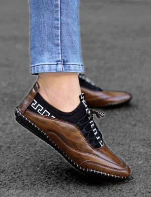 Krors Mens Stylish, , Casual Shoes Loafers For Men(Brown , 9)