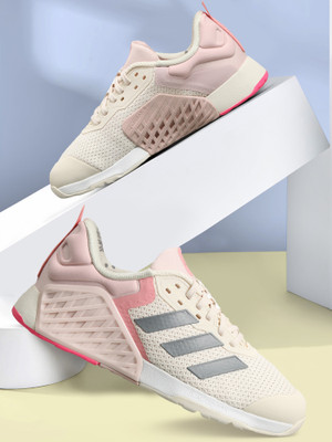 ADIDAS DROPSET 3 TRAINER W Training & Gym Shoes For Women(Beige , 6)