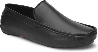 Mast & Harbour Fashion Slip-Ons Formal Dress Shoes for Office wear Daily Uses Shoes for Men Loafers For Men(Black , 7)