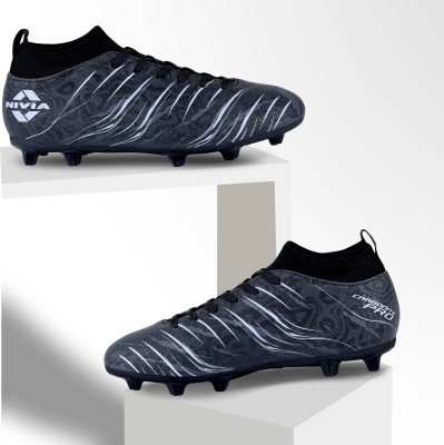 NIVIA Carbonite 6.0 pro- 2024 Football Shoes For Men(Black)