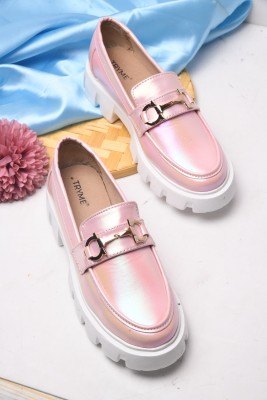 SELFIEE Loafers For Women(Pink , 5)