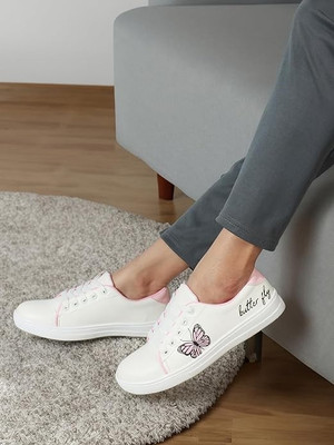 BOKZZON Everyday lightweight women sneakers shoes sneakers for women white sneakers Sneakers For Women(White , 8)