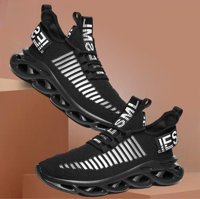 Orvax Running Shoes For Men(Black , 9)