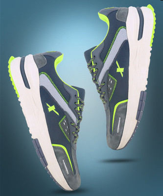 Sparx SM 878 Running Shoes For Men(Green, Grey , 10)