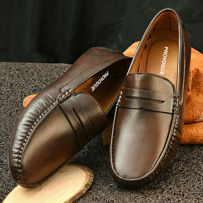 PROVOGUE Loafers For Men(Brown , 9)