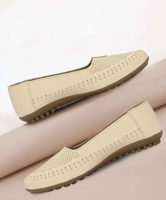 FOOTLOOSE Slip-on Loafers For Women(Beige)