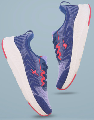 Sparx SL 252 Walking Shoes For Women(Blue, Red , 5)
