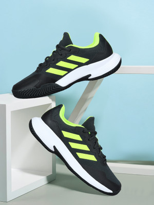 ADIDAS GAMECOURT 2 M Tennis Shoes For Men(Grey , 9)