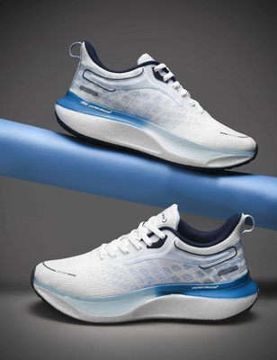 Abros HOOK ETPU Athleisure Cultured Round-Toe Shape & Hyperbeads Technology Running Shoes For Men(Off White , 7)