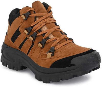 Krishna collection Boots For Men(Khaki , 9)