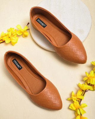 PIYARI Bellies For Women(Tan , 4)