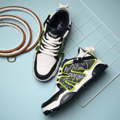 Vellinto Vellinto MOREN Casual Trendy Sneakers for Men ll Sports Running Outdoors For Men Sneakers For Men(Green, Black, White)