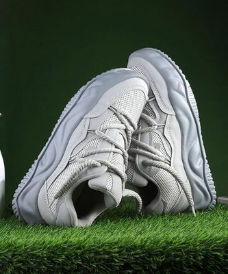 DUOSOFT premium Sports ,Gym, tranding Stylish Running shoes Running Sneakers For Men(Grey , 8)