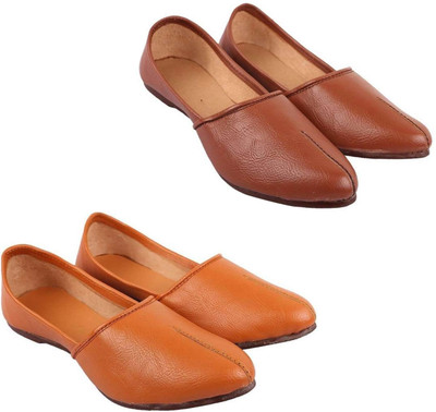 MOJARIJUTTI Men's mojaris – traditional Indian footwear for men Slip On For Men(Tan, Tan , 11)