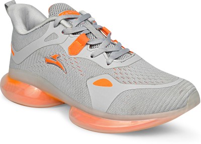 Combit DOLLAR-01_L.Gry/ORNG Walking,Trekking,Comfort,Outdoor,Trendy,Lightweight Running Shoes For Men(Grey)