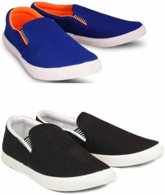WELDONE 2 Pair Combo Trendy & Stylish Loafers For Men(Multicolor , 8)