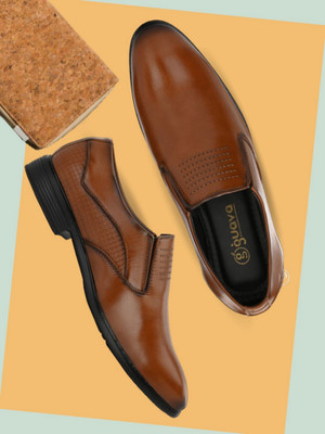 GUAVA GV15JA861 Slip On For Men(Tan , 10)