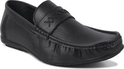 Clog London Men's Loafers Loafers For Men(Black , 9)