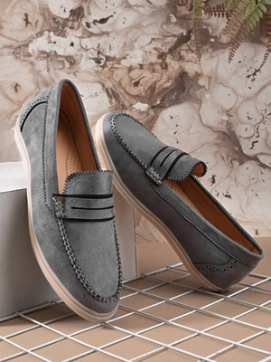PROVOGUE SS26 Men's Casual Loafers Loafers For Men(Grey , 11)