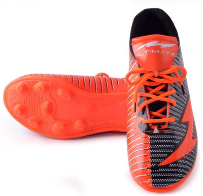 PIPILIKA Sports Ultimate CR7 Orange Black Football Shoe Boots Footwear Football Shoes For Men(Black, Orange , 6)